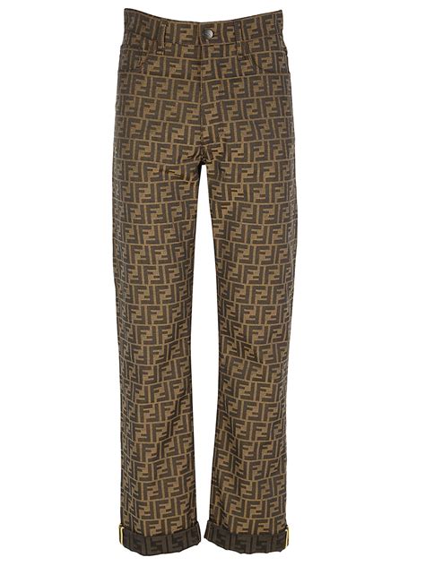 pantaloni fendi chinos